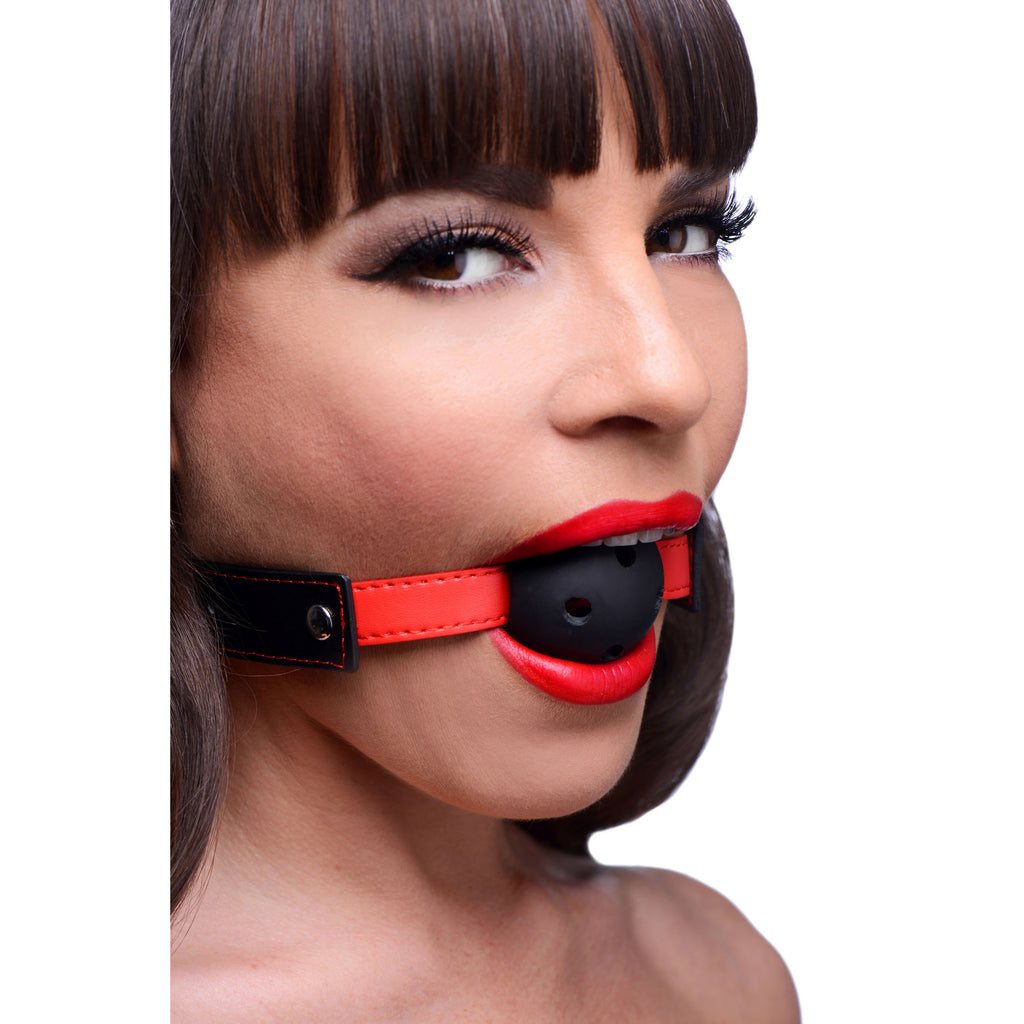 Frisky Subdue Me Breathable Ball Gag Black