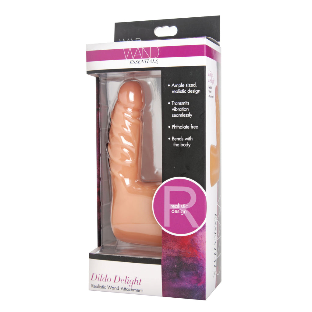 Wand Essentials Dildo Delight Realistic Penis Wand Attachment Flesh