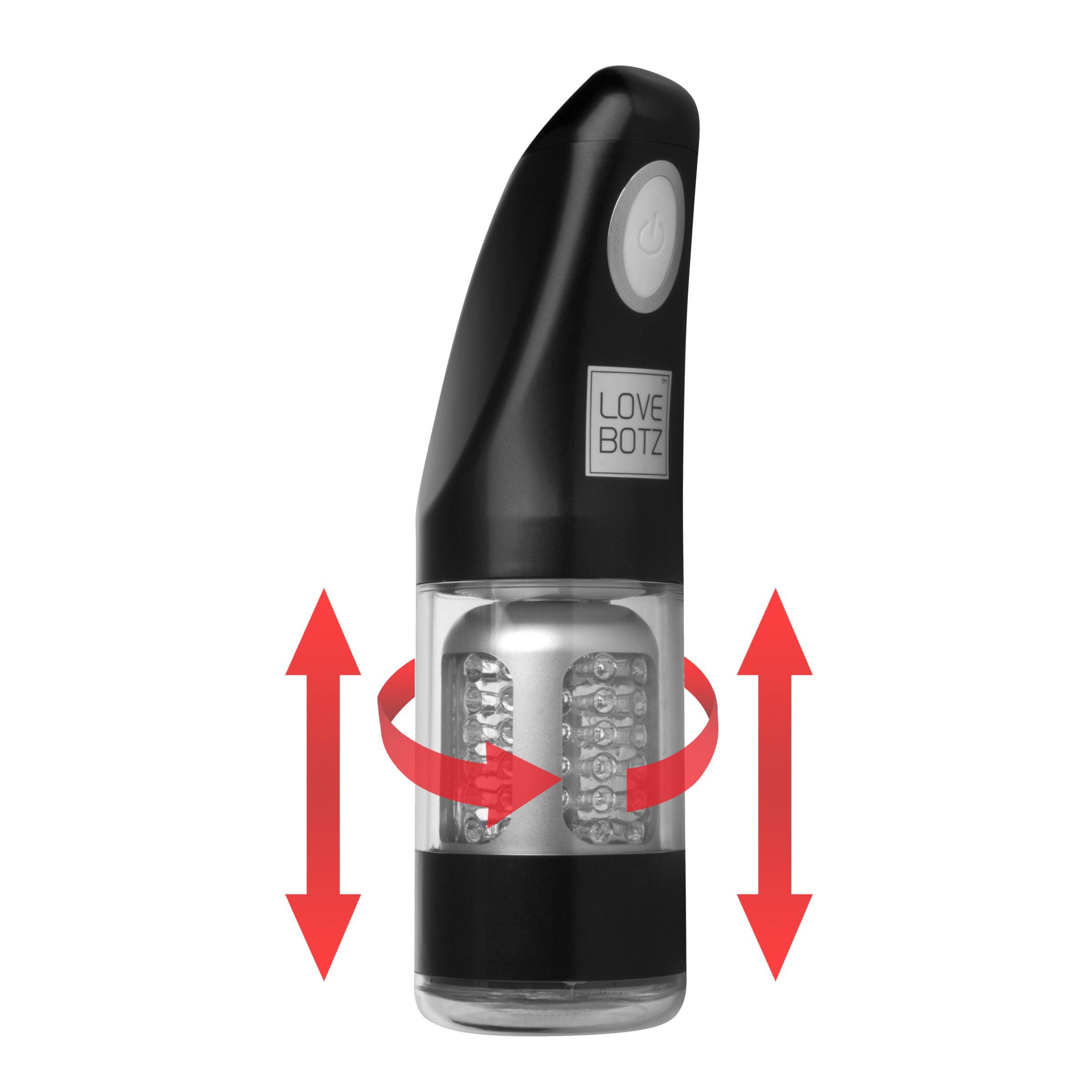 LoveBotz Ultra Bator Thrusting and Swirling Automatic Stroker Black