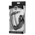 Master Series Cobra Silicone P-Spot Massager and Cock Ring Black