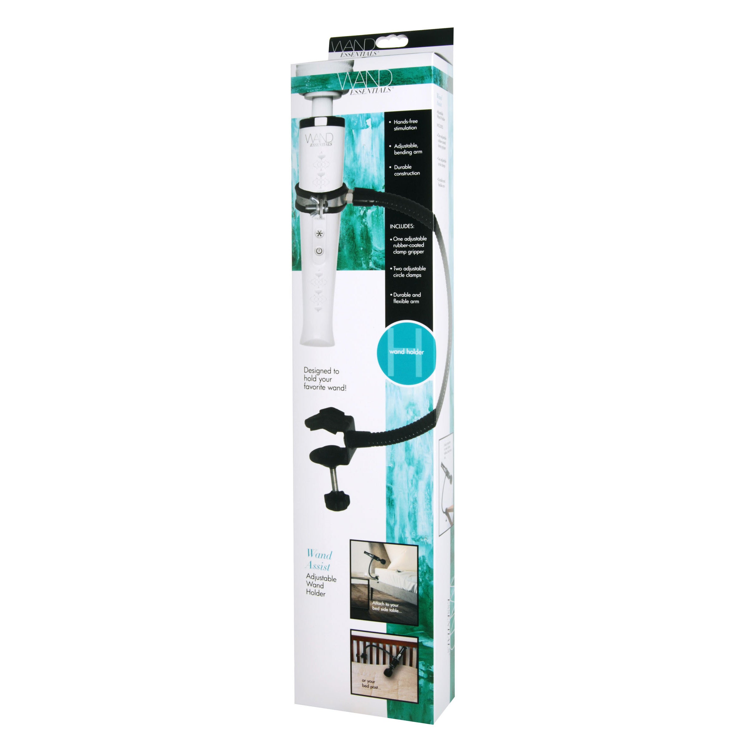 Wand Essentials Wand Assist Adjustable Gooseneck Wand Holder Black