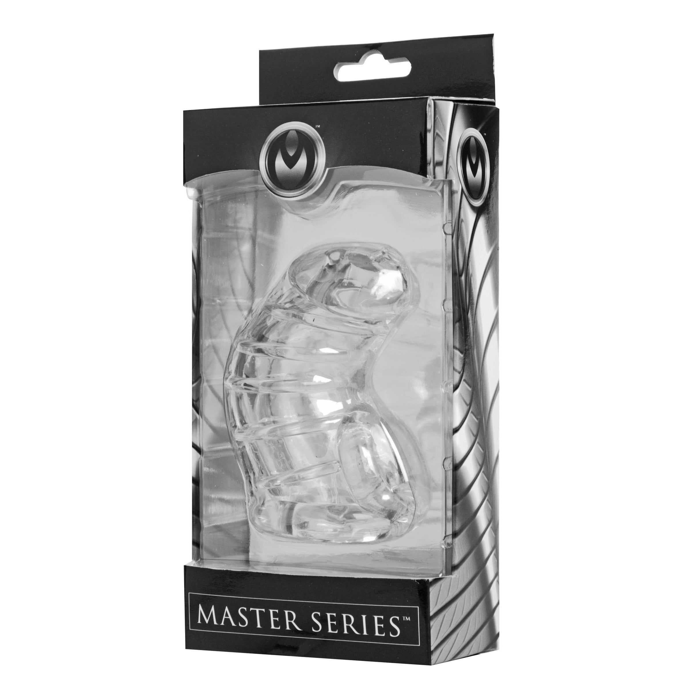 Master Series Detained Soft Body Chastity Cage Clear