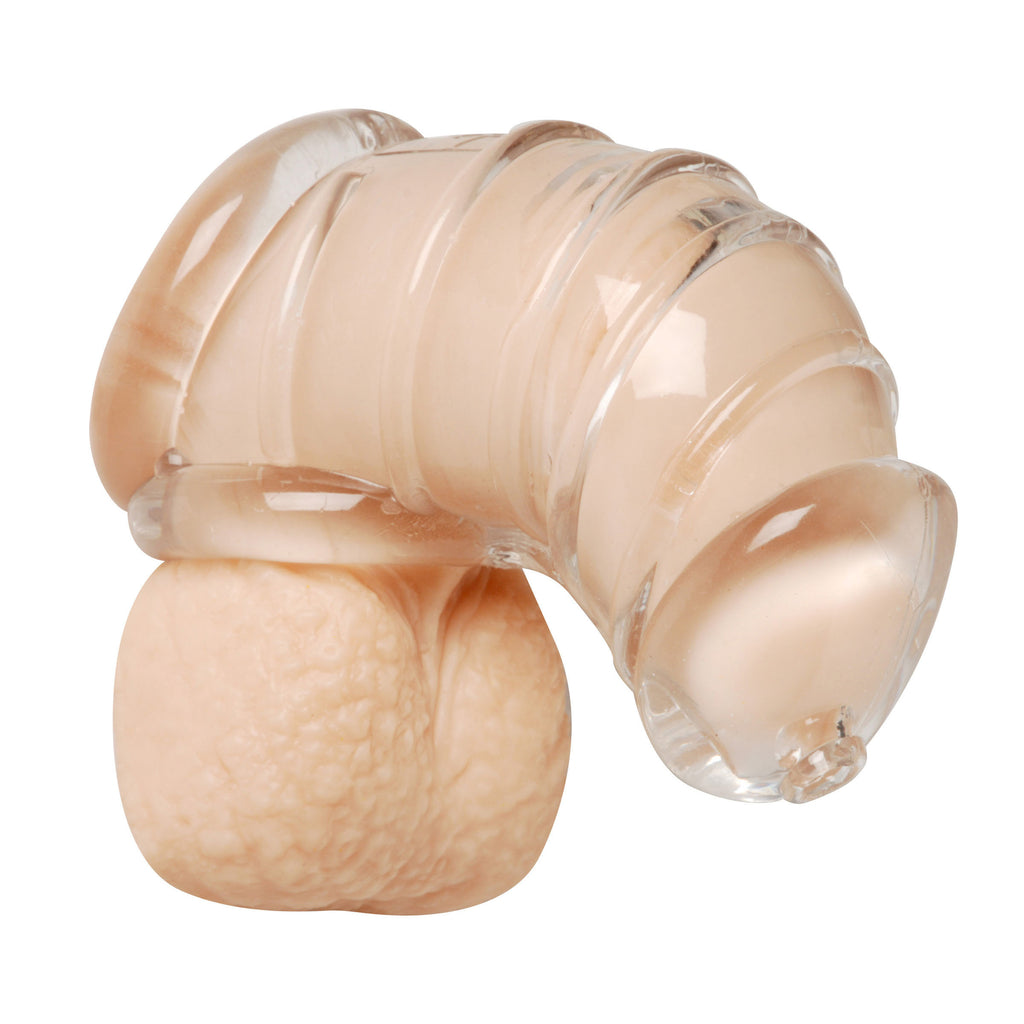 Master Series Detained Soft Body Chastity Cage Clear