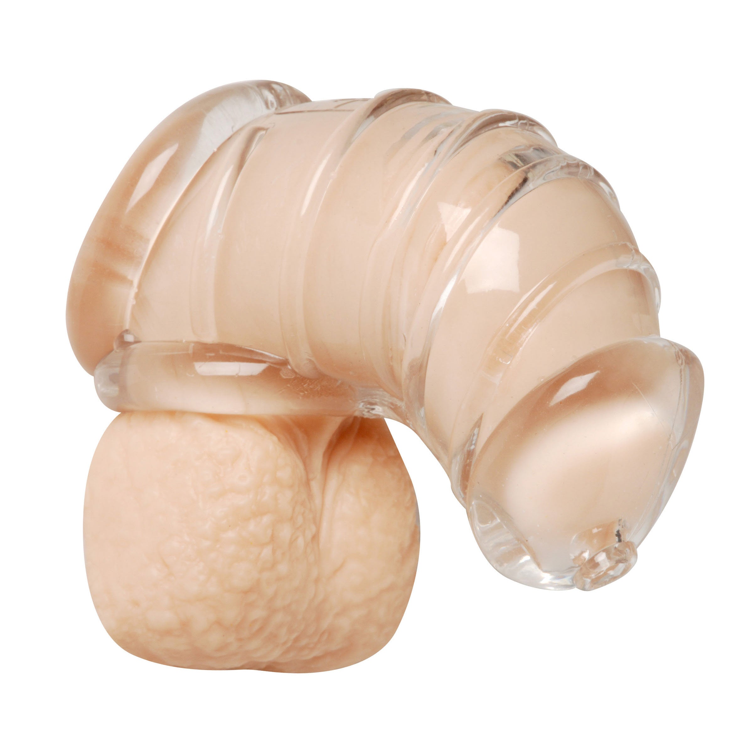 Master Series Detained Soft Body Chastity Cage Clear