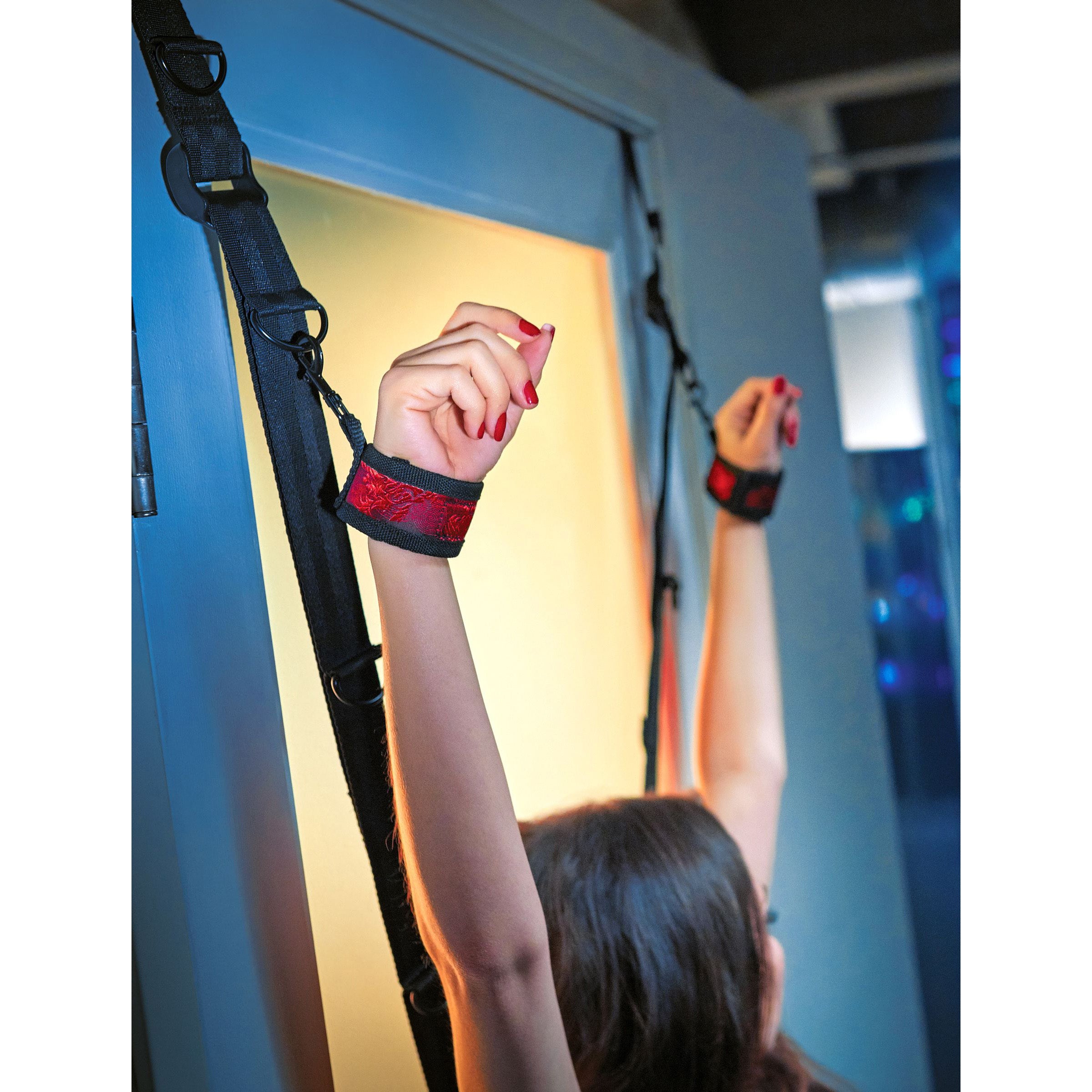 Scandal Scandal Over the Door Bondage Cross Red