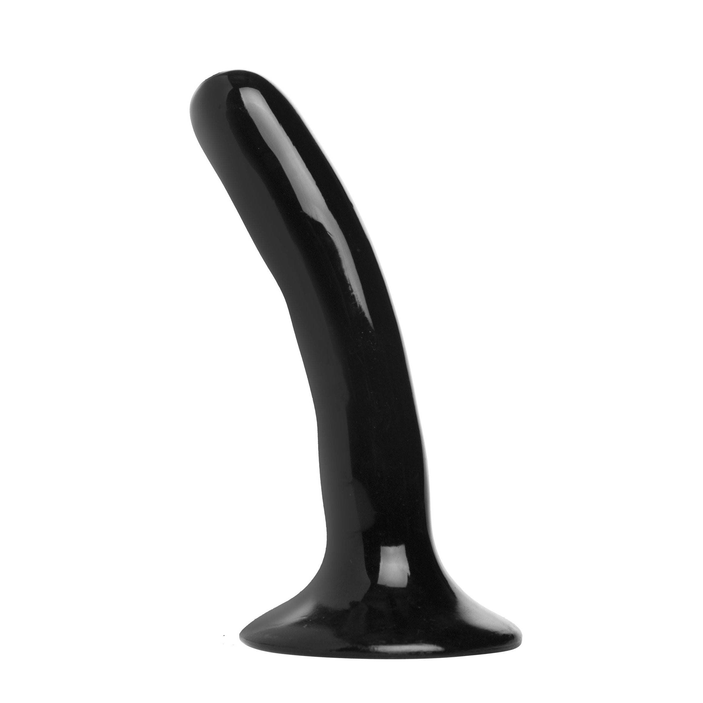 Strap U Slim Strap On Harness Dildo- Black Black