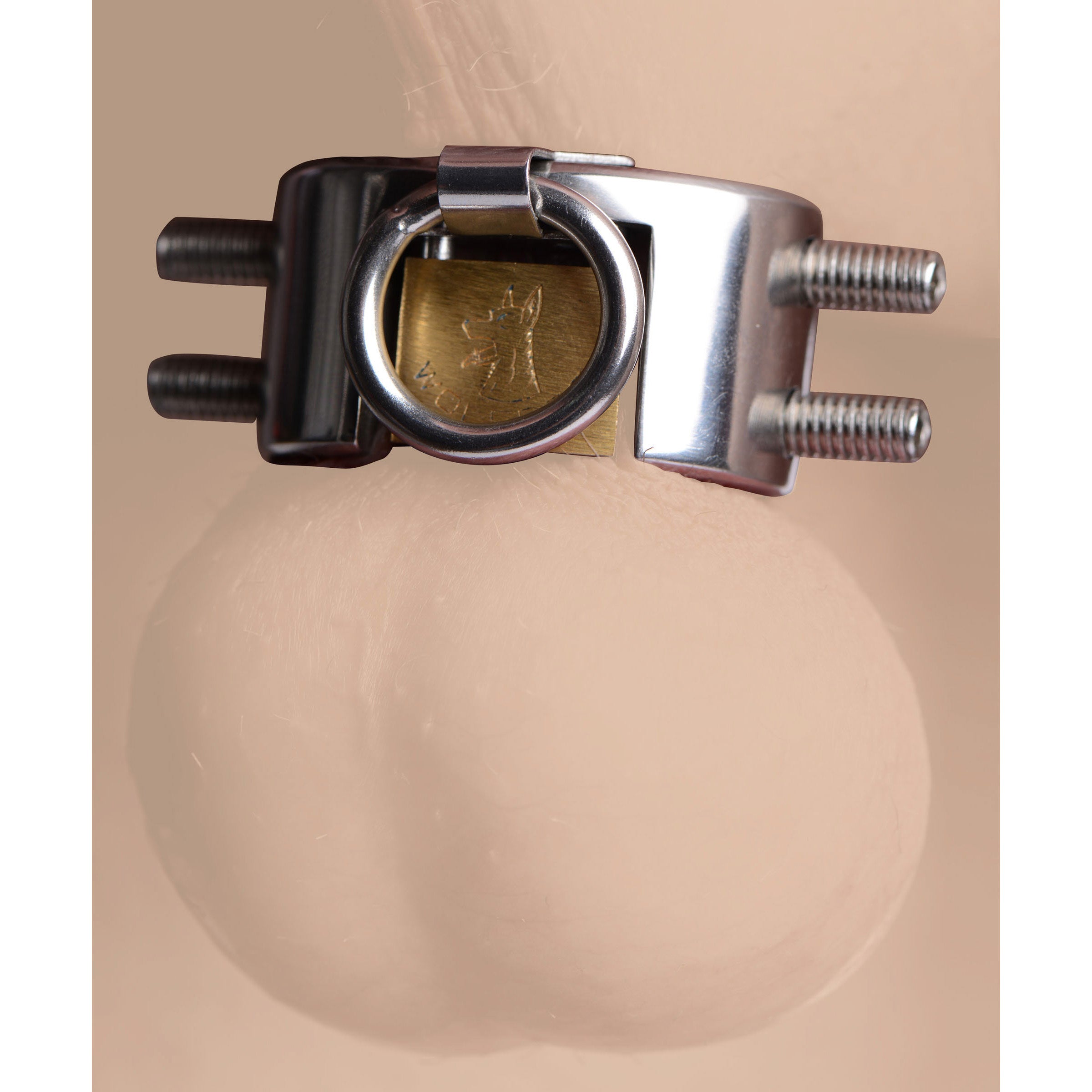 Master Series Fiend Stainless Steel CBT Piercing Chamber- 1.5 Inch Grey