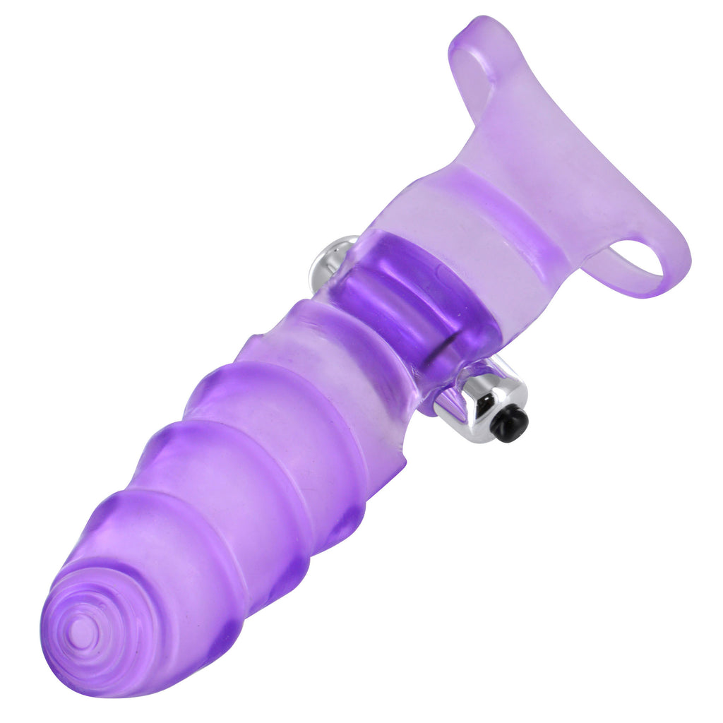 Frisky Double Finger Banger Vibrating G-Spot Glove Purple