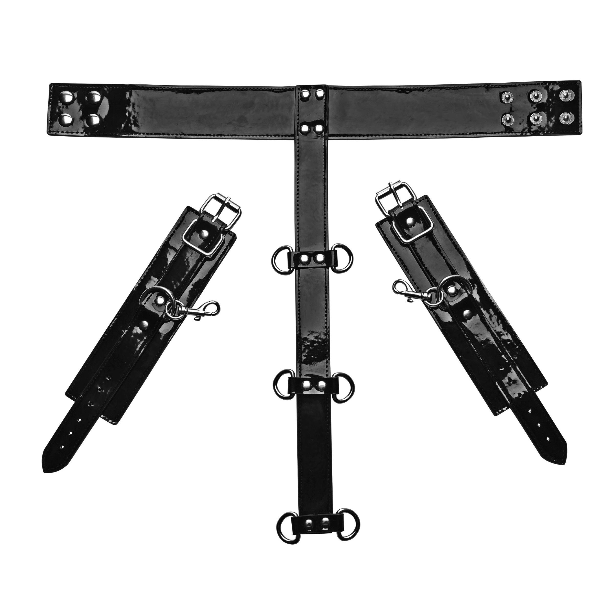 Frisky Bound Around Neck to Wrist Restraints Black
