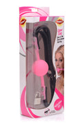 Frisky Glow Gag Glow in the Dark Silicone Ball Gag Pink