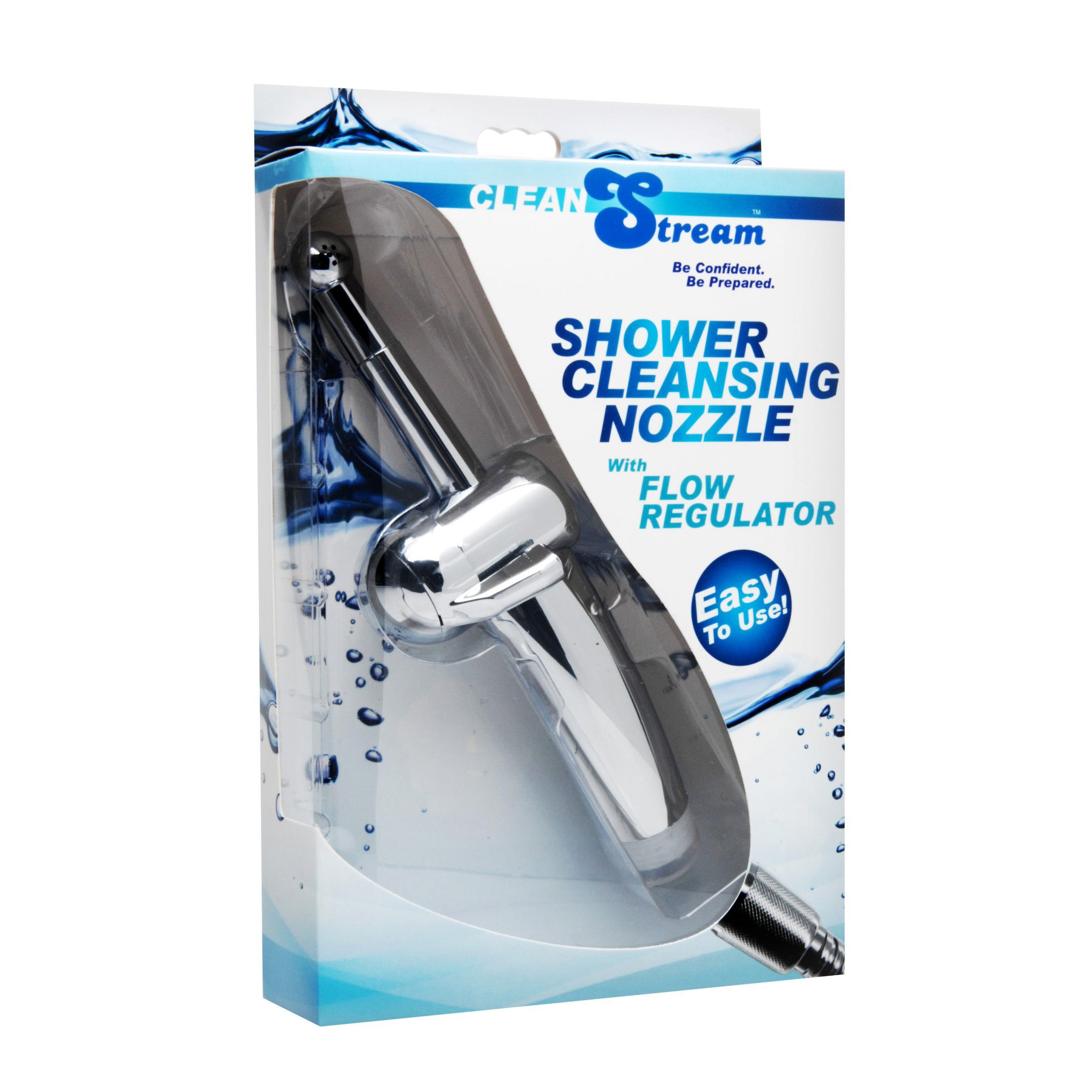 CleanStream Shower Cleansing Nozzle with Flow Regulator Grey