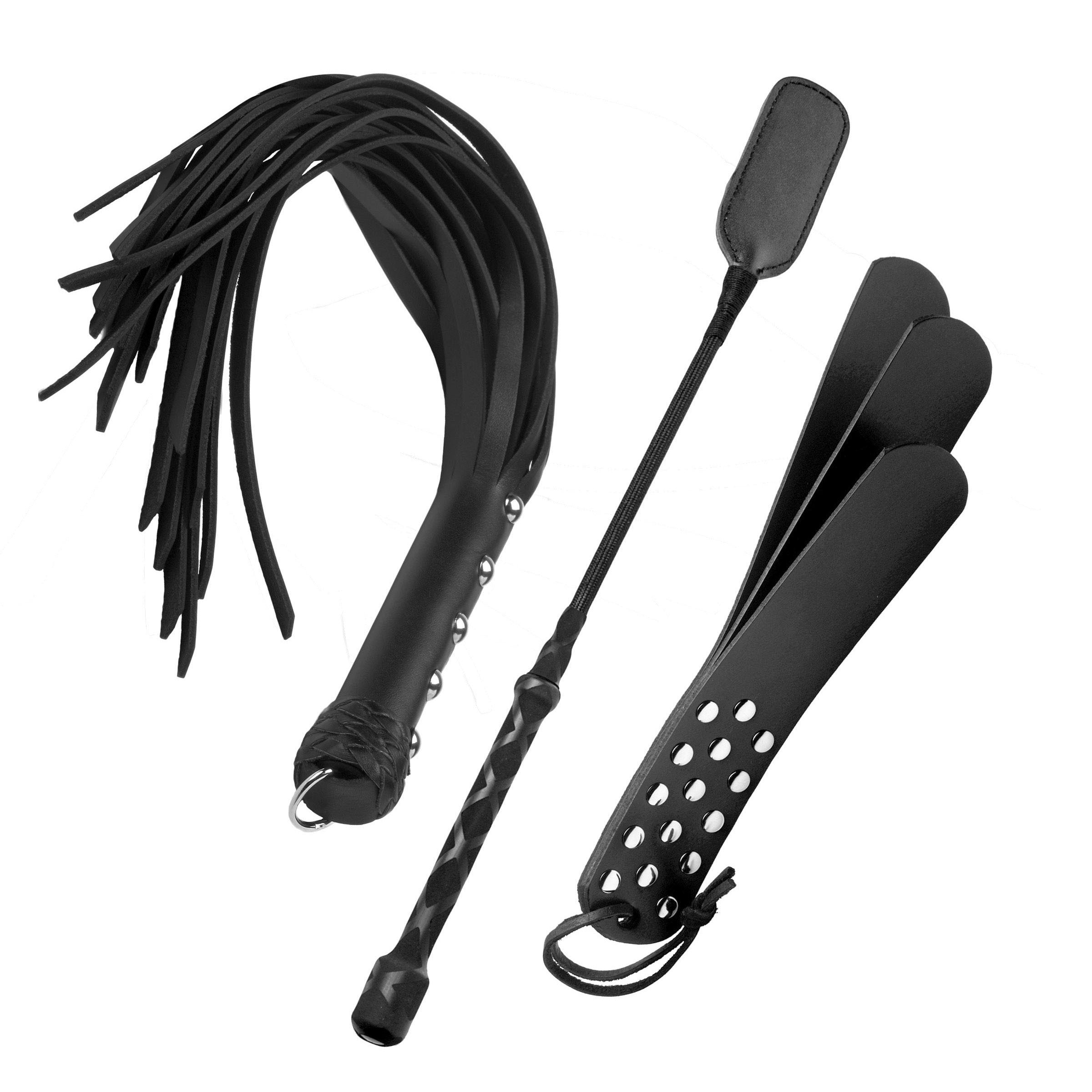Strict Leather Intro to Impact 3 Piece Spanking Kit Black