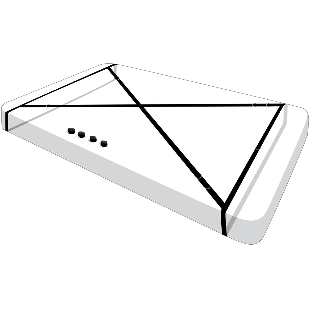 Master Series Interlace Bed Restraint Set Black