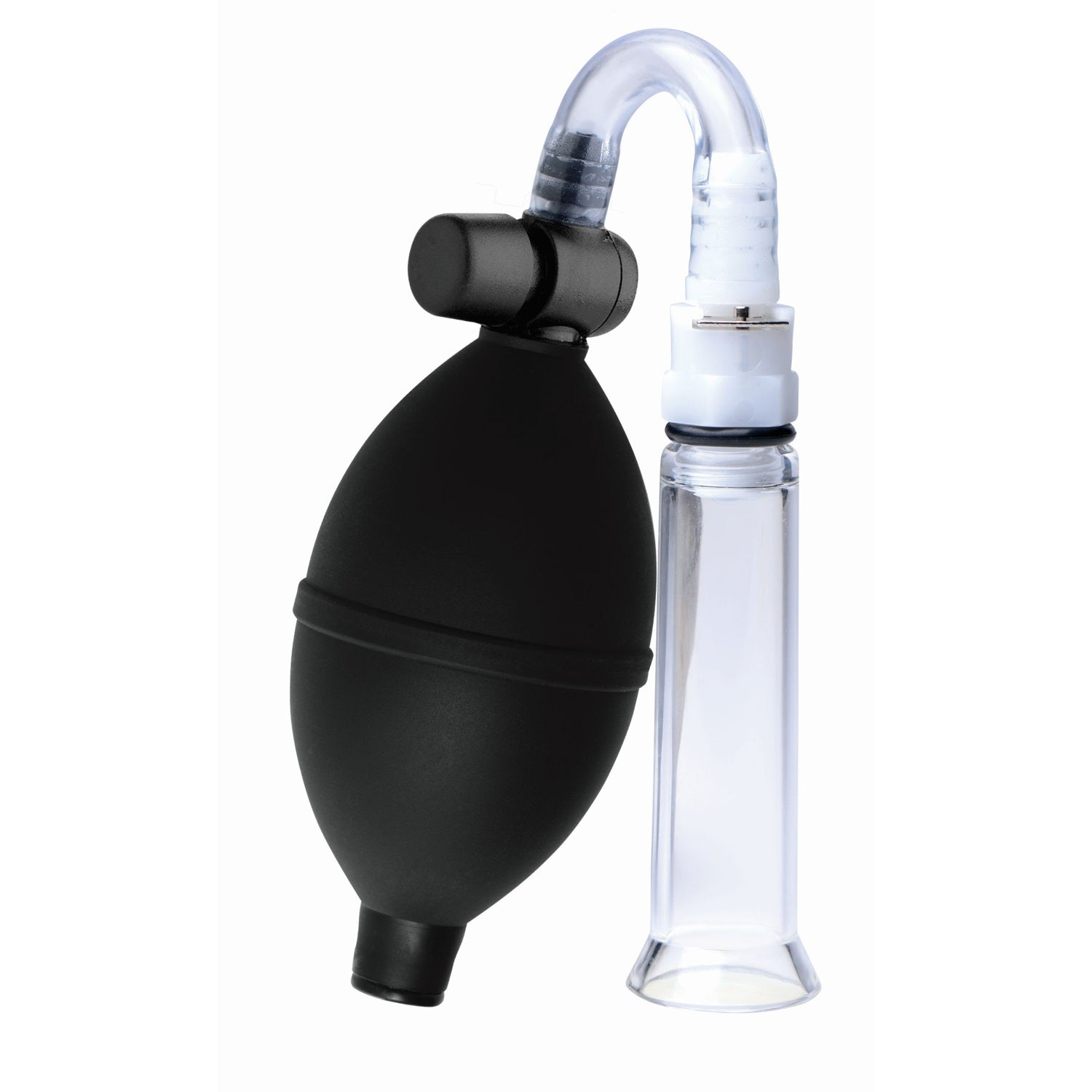 XR Brands Clitoral Pumping System with Detachable Acrylic Cylinder