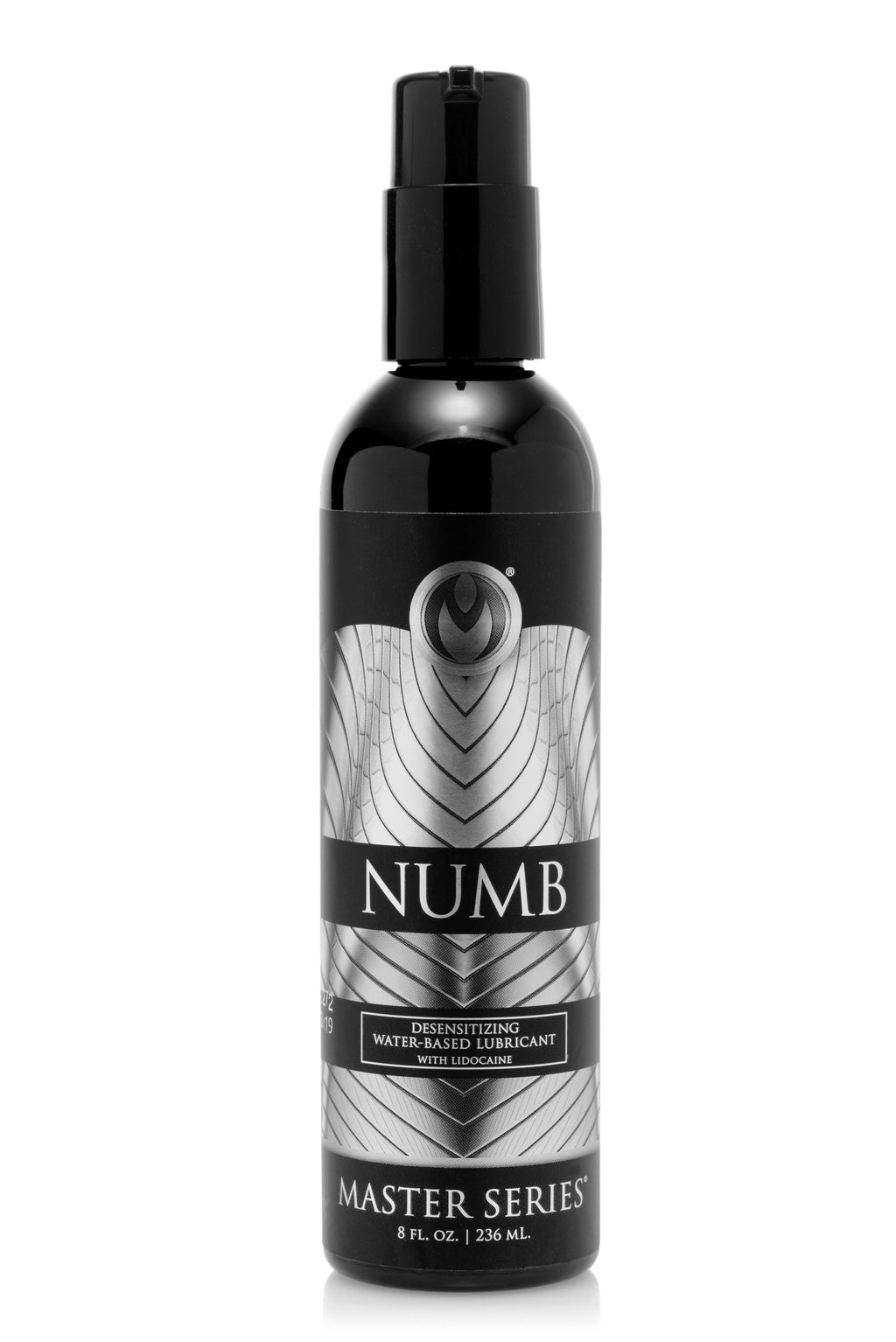 Master Series Numb Desensitizing Water Based Lubricant with Lidocaine - 8 oz Clear