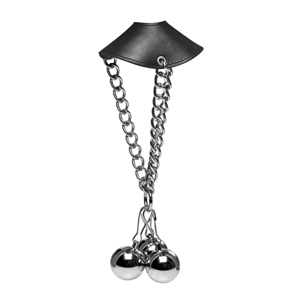 Master Series Spike and Stretch CBT Ball Stretching Kit with Weights Black