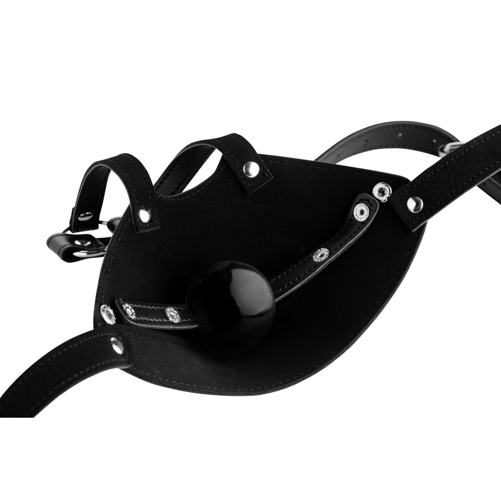 STRICT Mouth Harness with Ball Gag Black