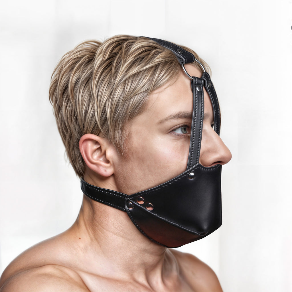 STRICT Mouth Harness with Ball Gag Black