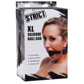 STRICT XL 2 Inch Silicone Ball Gag Black