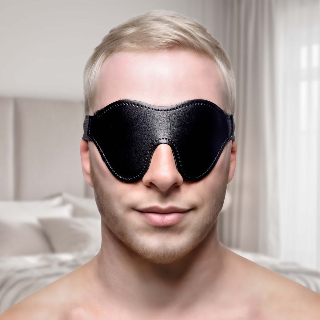STRICT Black Fleece Lined Blindfold Black