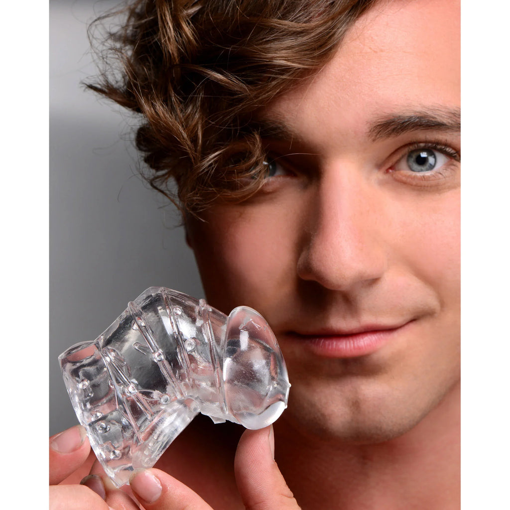 Master Series Detained 2.0 Restrictive Chastity Cage with Nubs - IntimaVibes