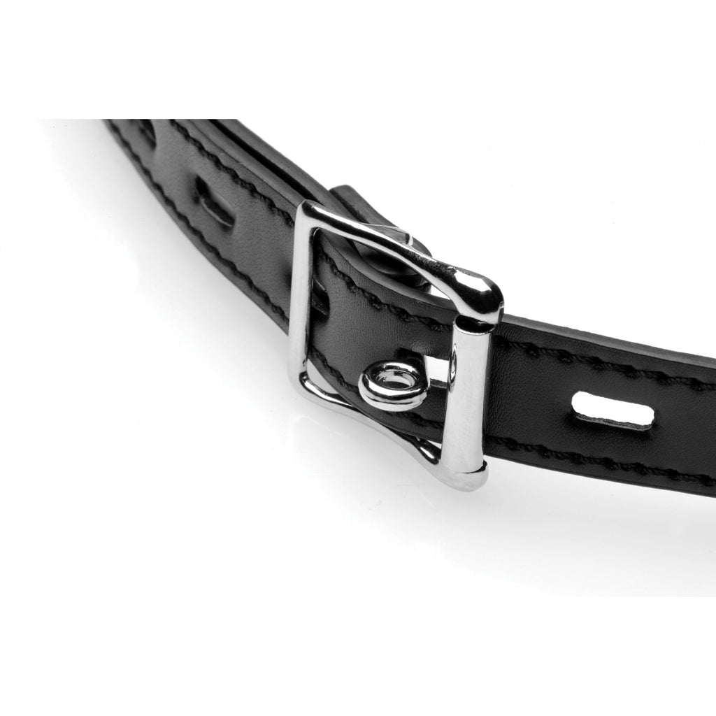 STRICT Silicone Ball Gag with Nipple Clamps Black