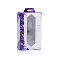 Prisms Erotic Glass Ember Weighted Tapered Anal Plug Clear