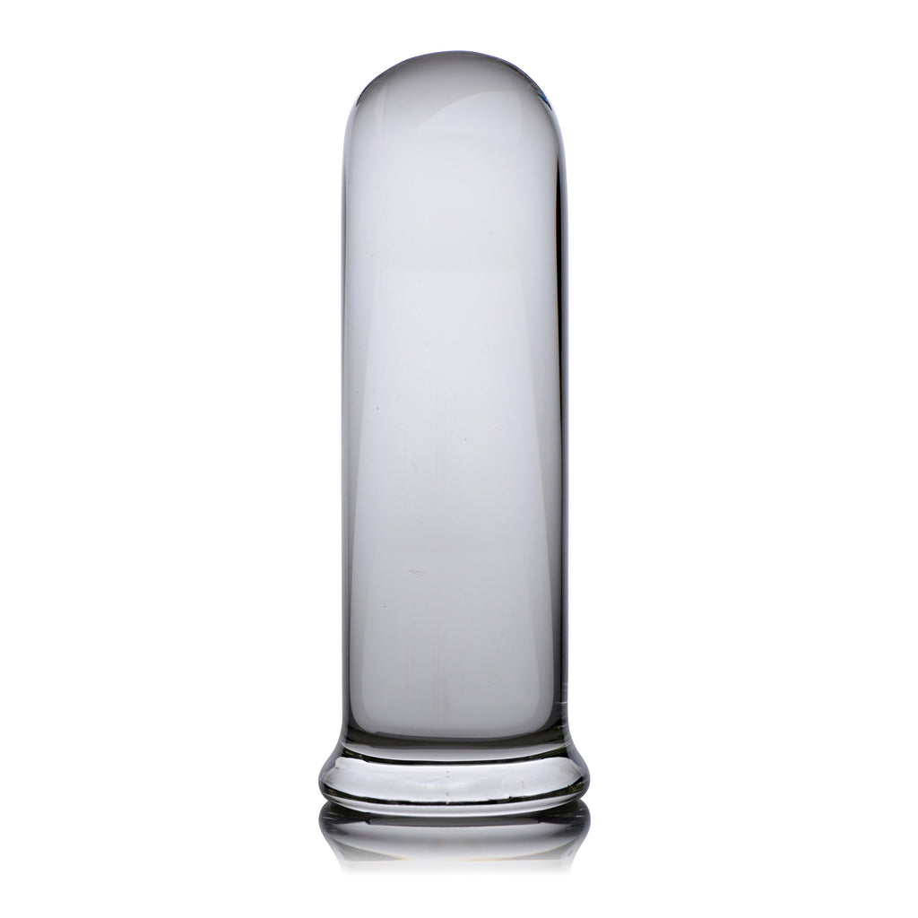 Prisms Erotic Glass Pillar Large Cylinder Plug Clear