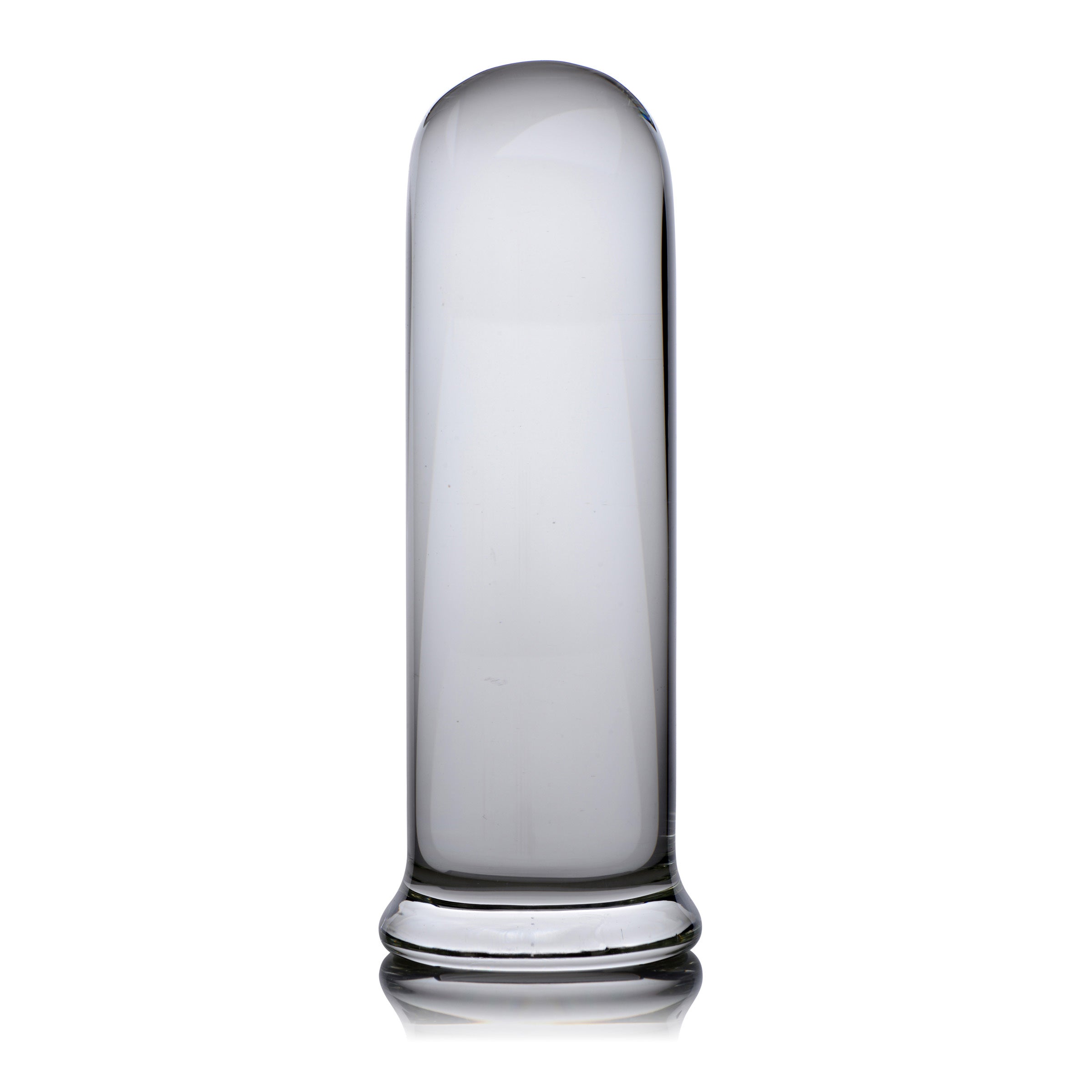 Prisms Erotic Glass Pillar Large Cylinder Plug Clear