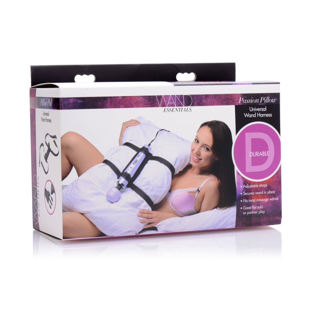 Wand Essentials Passion Pillow Universal Wand Harness Black