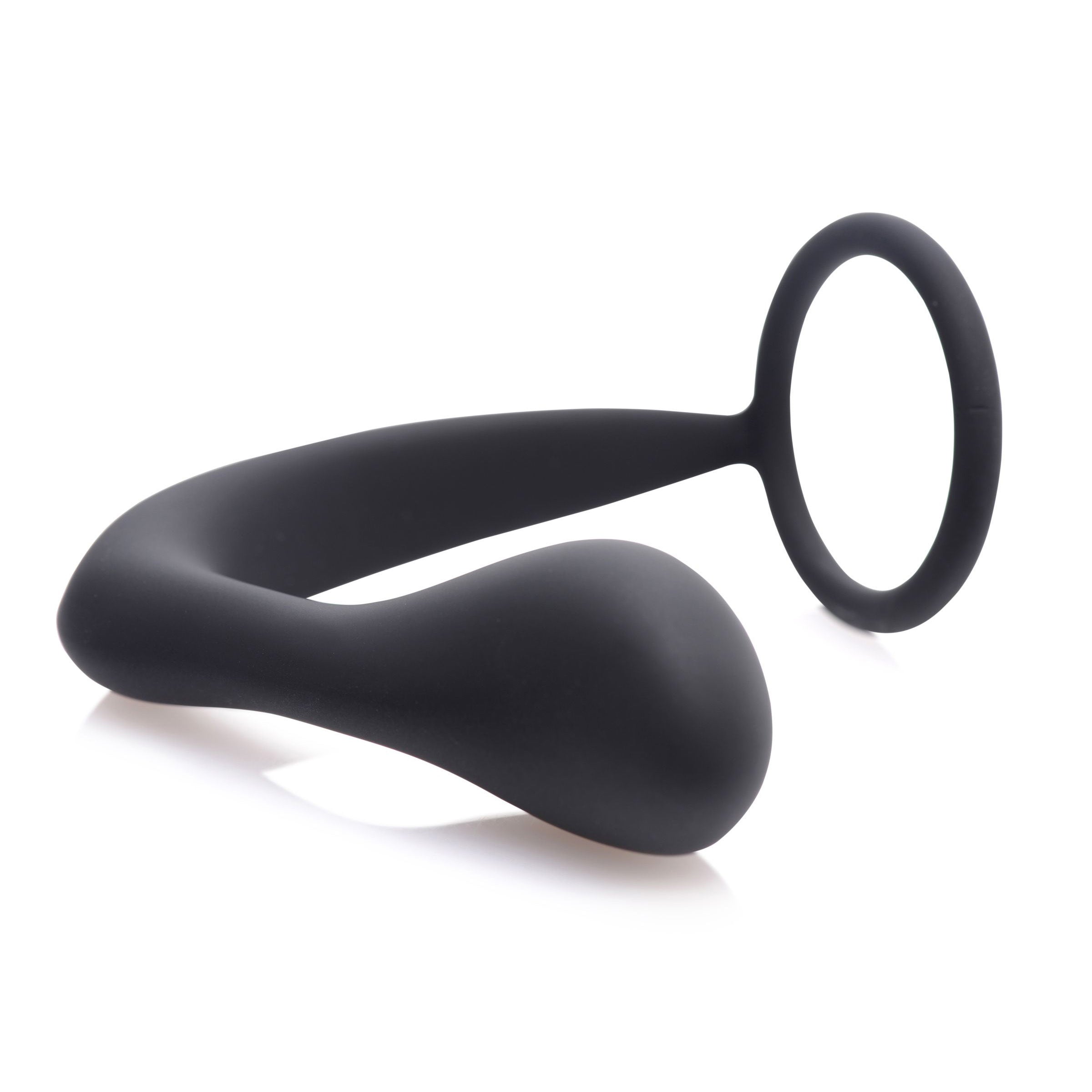 Prostatic Play Explorer II Prostate Stimulator and Cock Ring Black