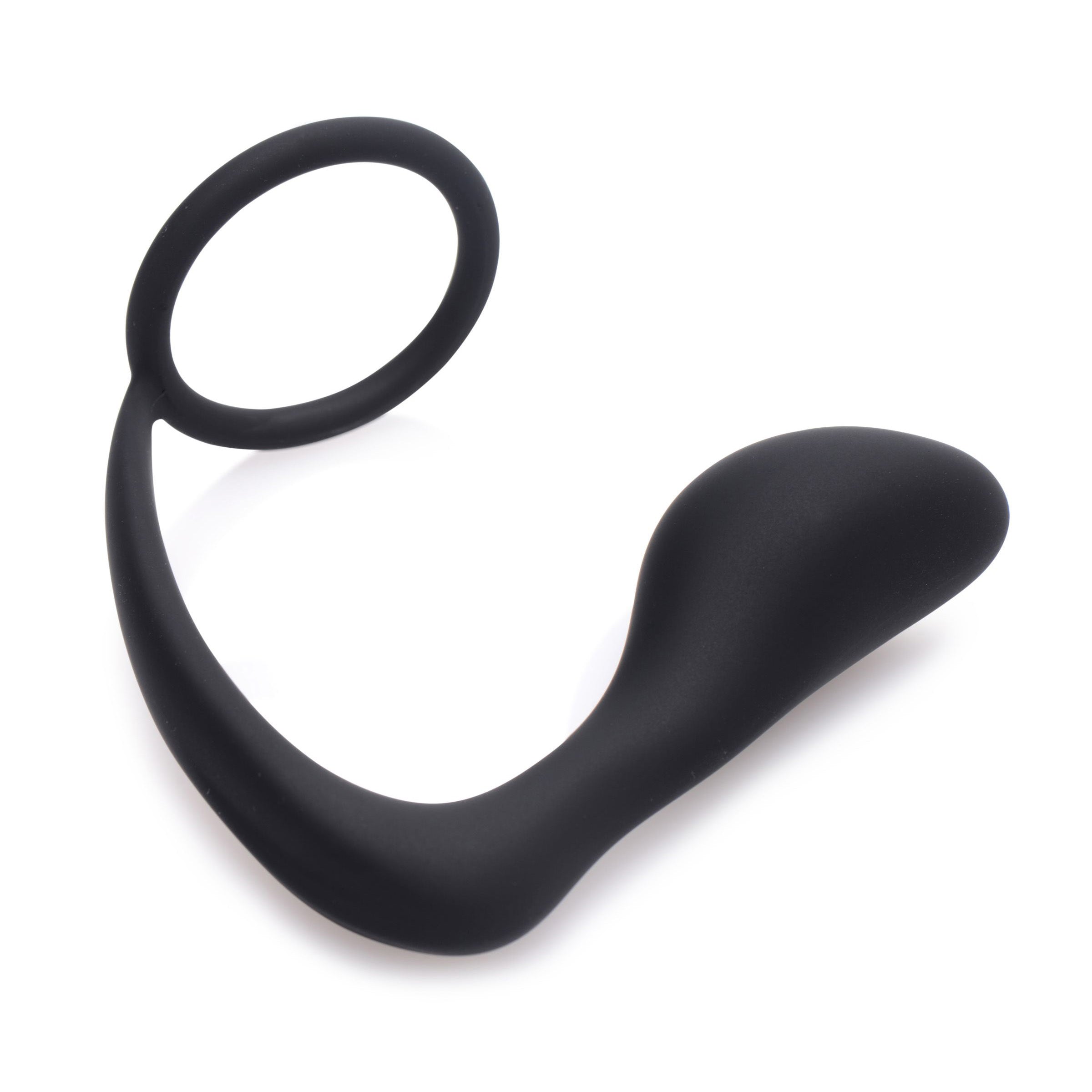 Prostatic Play Explorer II Prostate Stimulator and Cock Ring Black