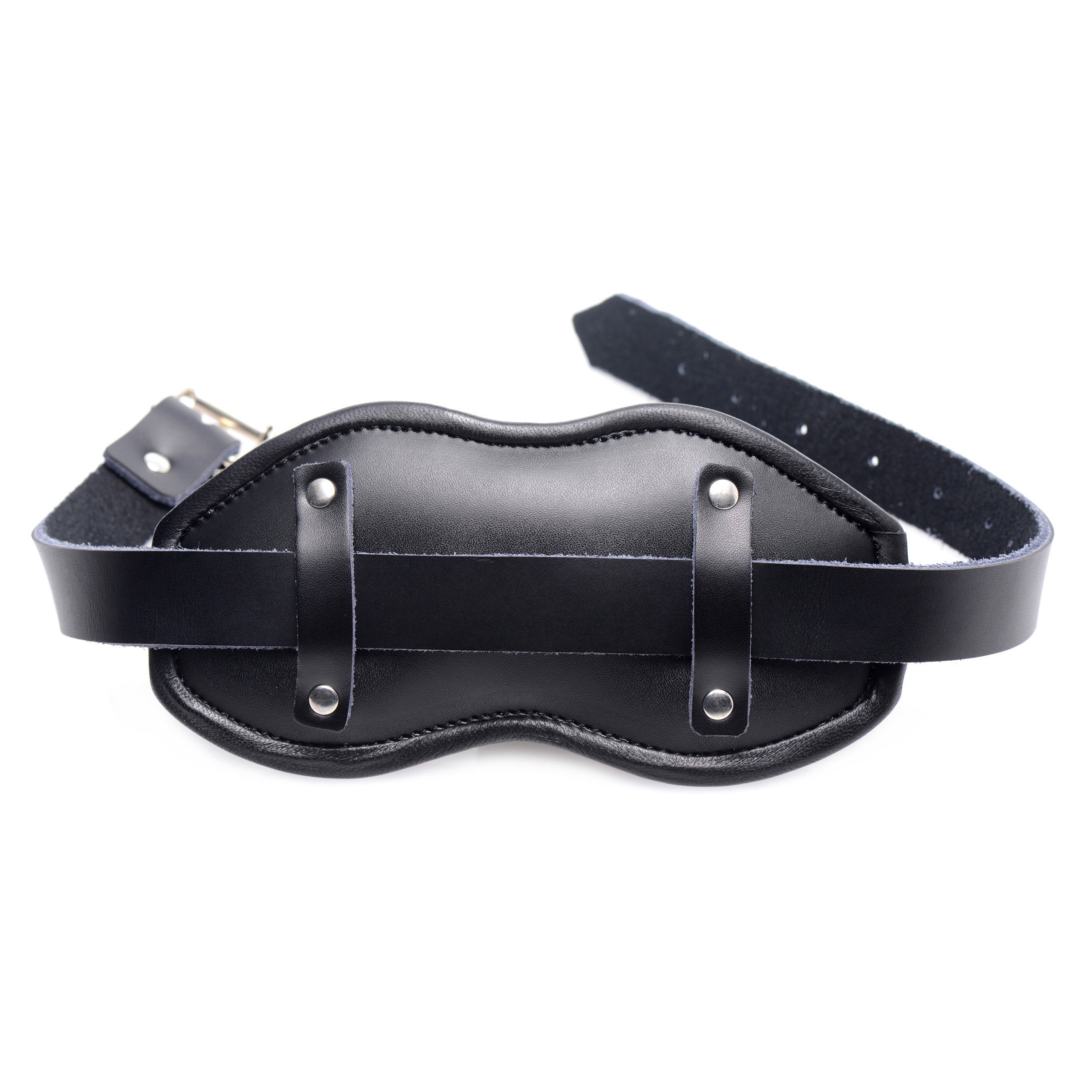 Strict Leather Leather Padded Silicone Penis Mouth Gag Black