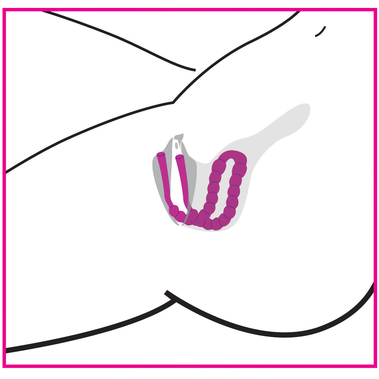 Frisky Petal Pusher Silicone Labia Spreader Pink