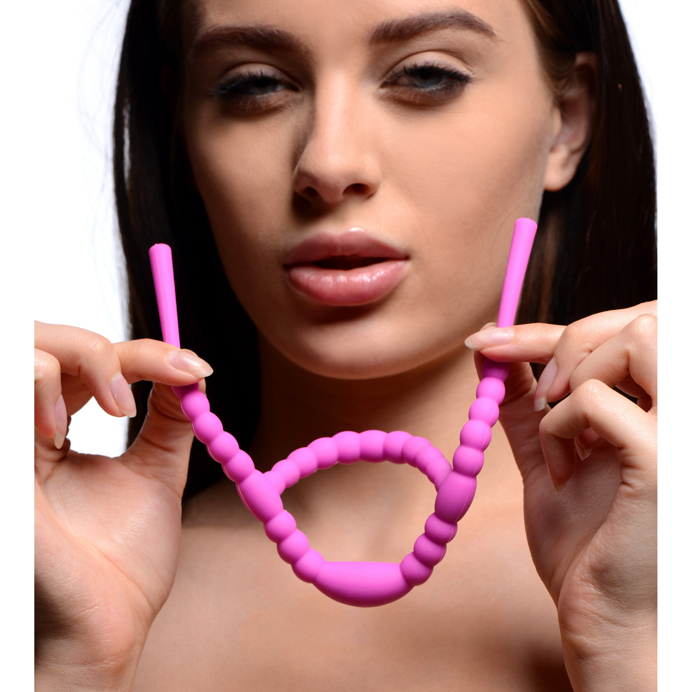 Frisky Petal Pusher Silicone Labia Spreader Pink