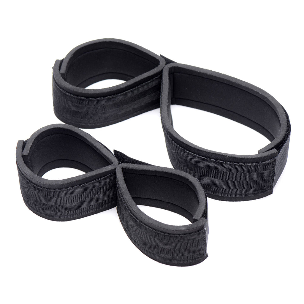 Frisky Two Timer Double Leg and Arm Restraints Black
