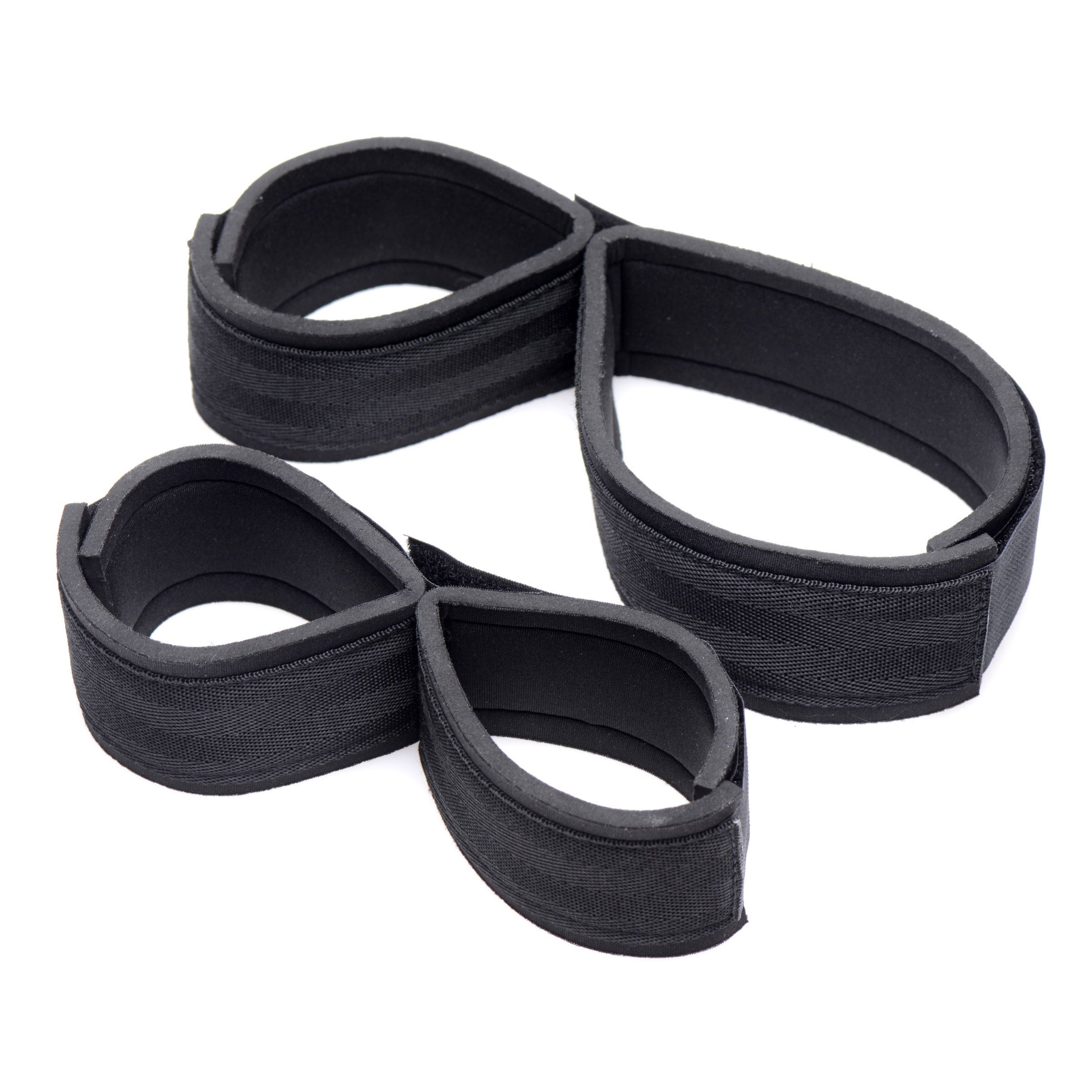 Frisky Two Timer Double Leg and Arm Restraints Black