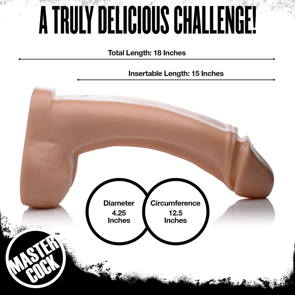 Master Cock The Annihilator XXXL 18 Inch Dildo Flesh Flesh