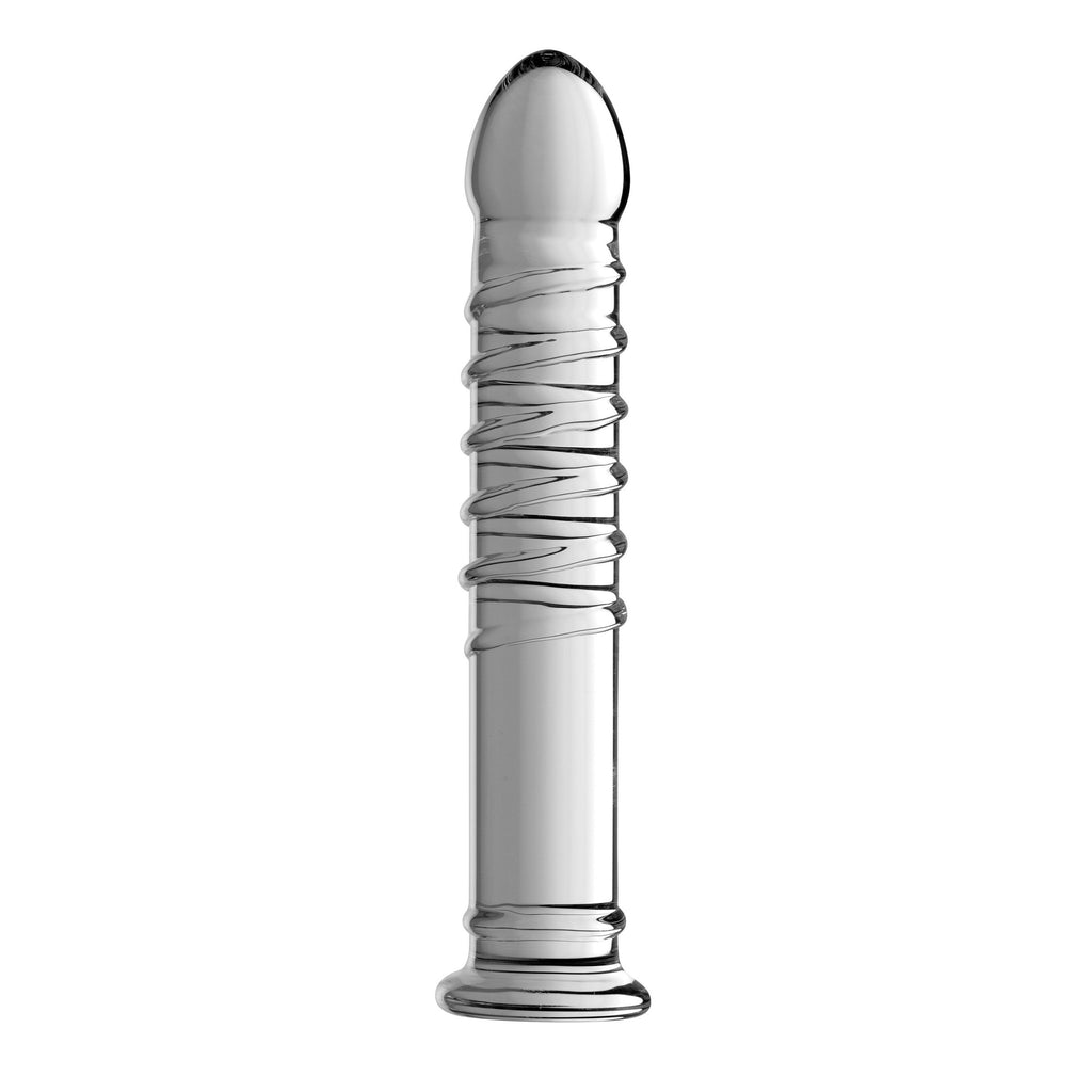 Master Series Behemoth Ribbed XL Dildo Clear