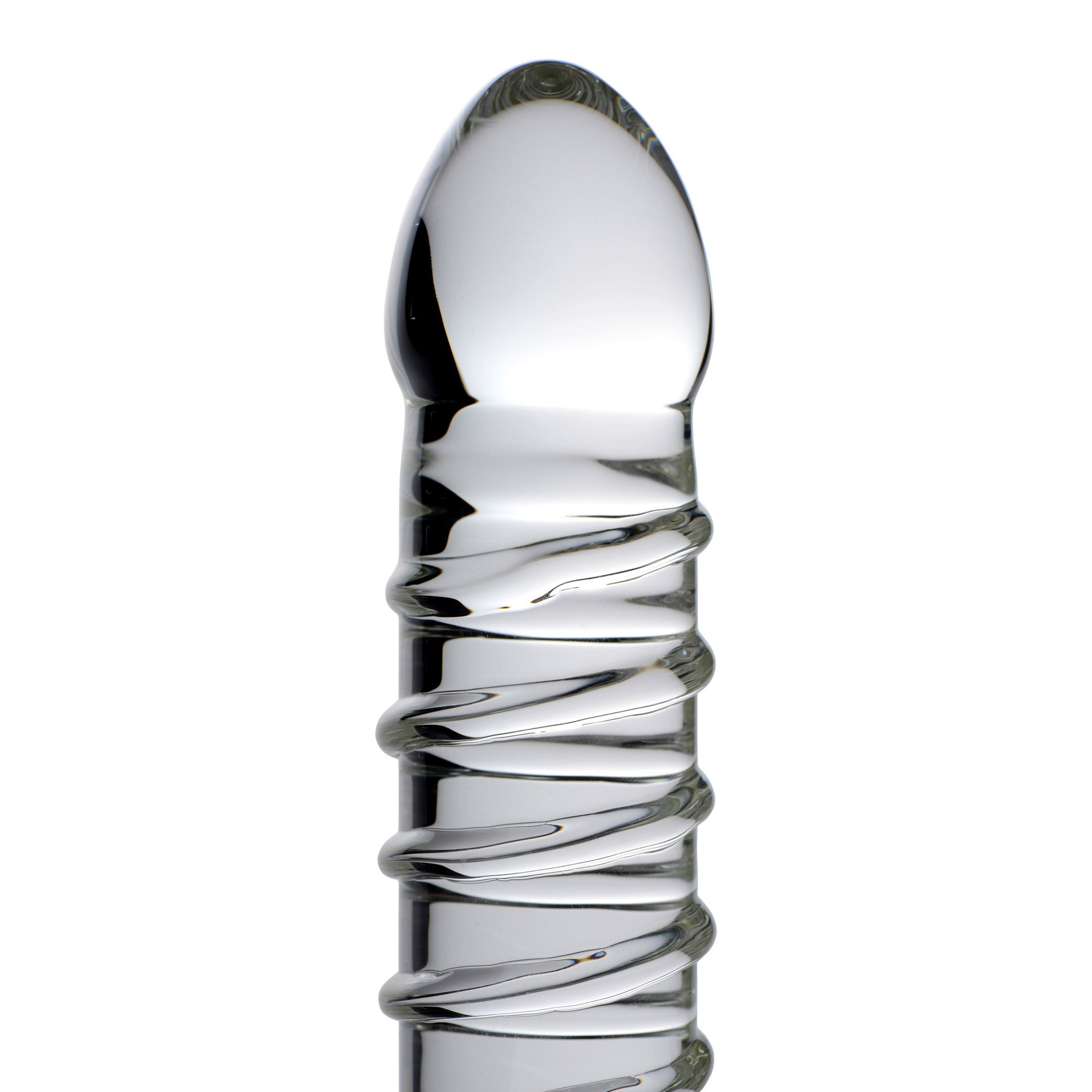 Master Series Behemoth Ribbed XL Dildo Clear