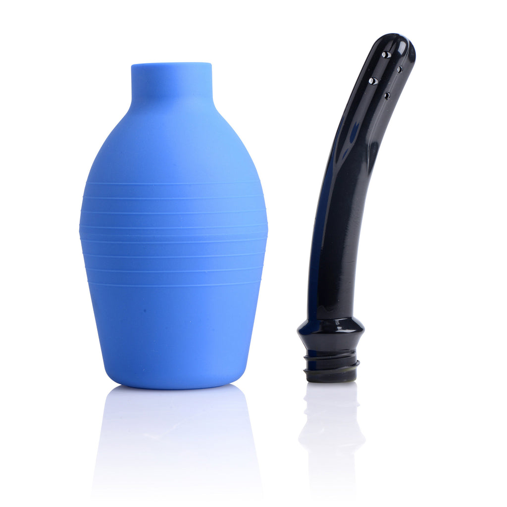 CleanStream Premium One-Way Valve Enema Douche Blue