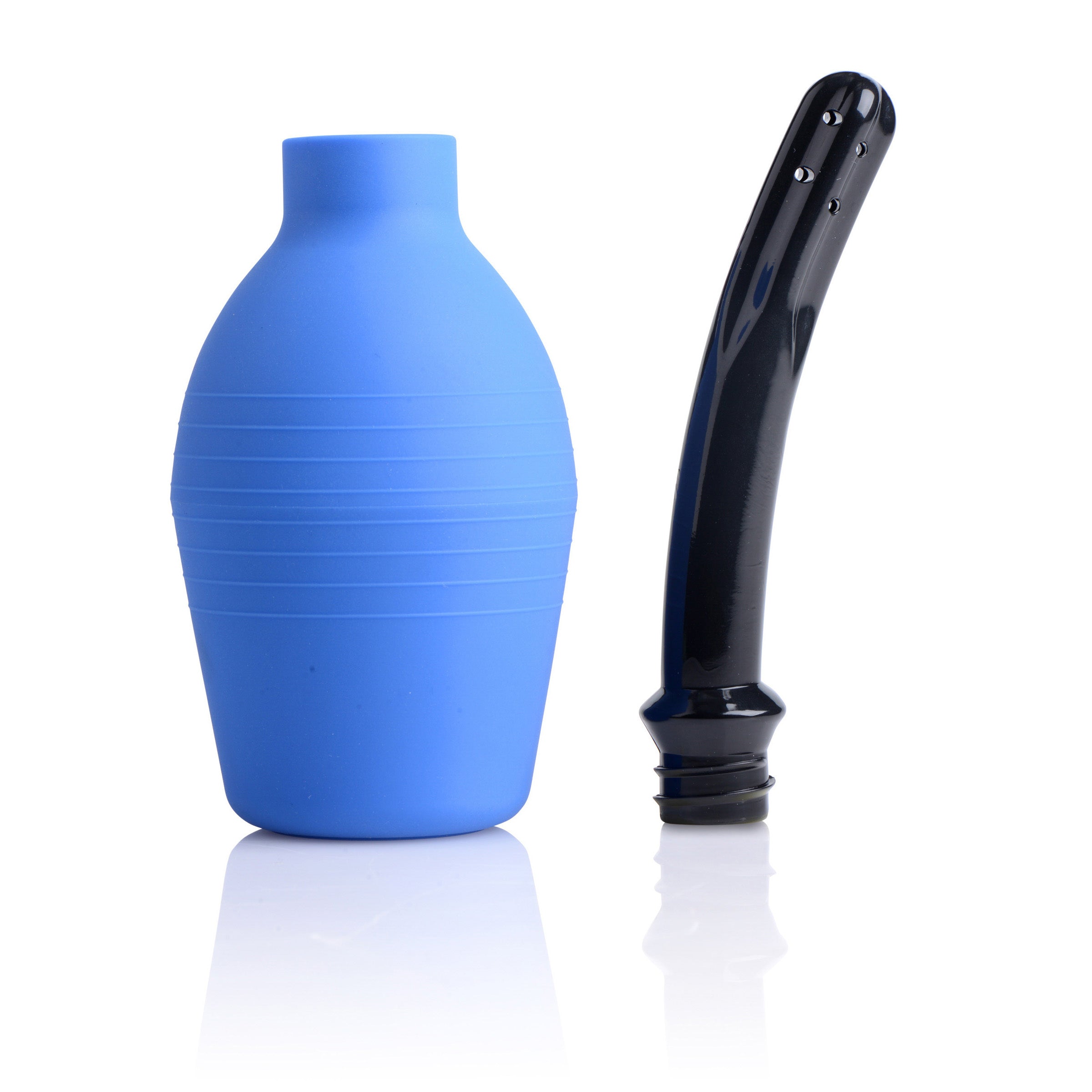 CleanStream Premium One-Way Valve Enema Douche Blue