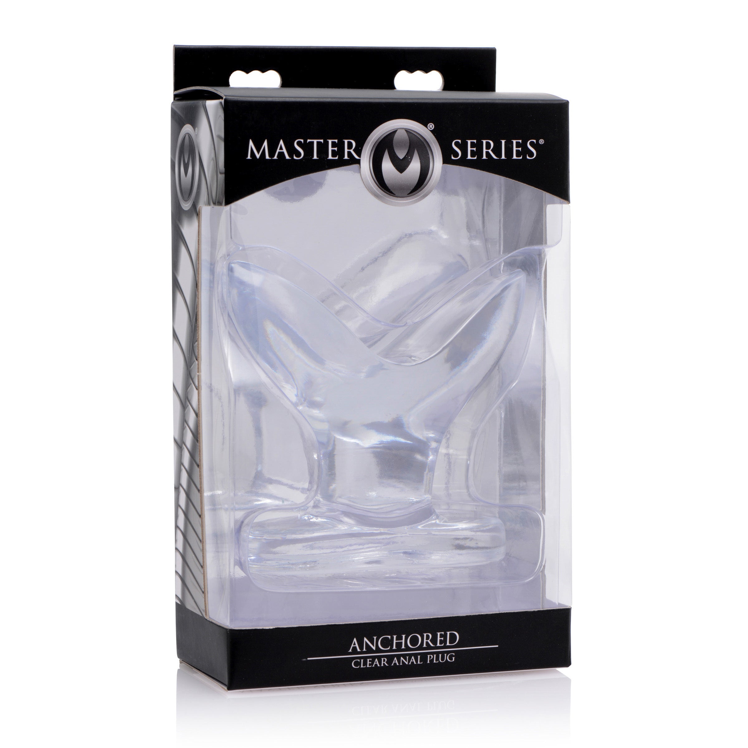 Master Series Anchored Clear Anal Plug Clear