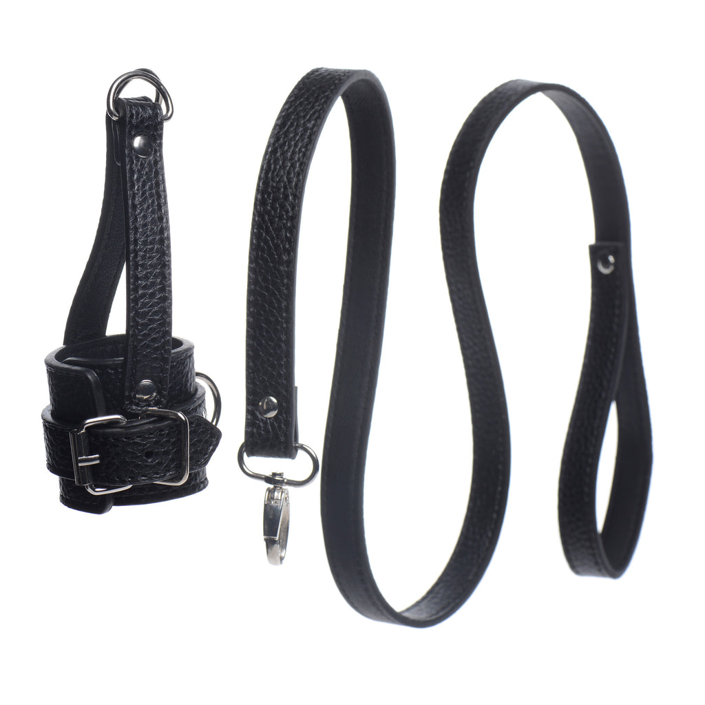 STRICT Ball Stretcher With Leash Black