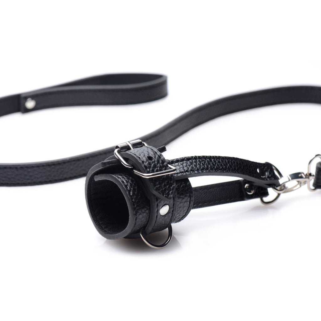 STRICT Ball Stretcher With Leash Black