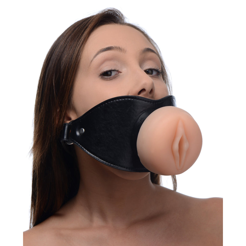 Master Series Pussy Face Oral Sex Mouth Gag Black