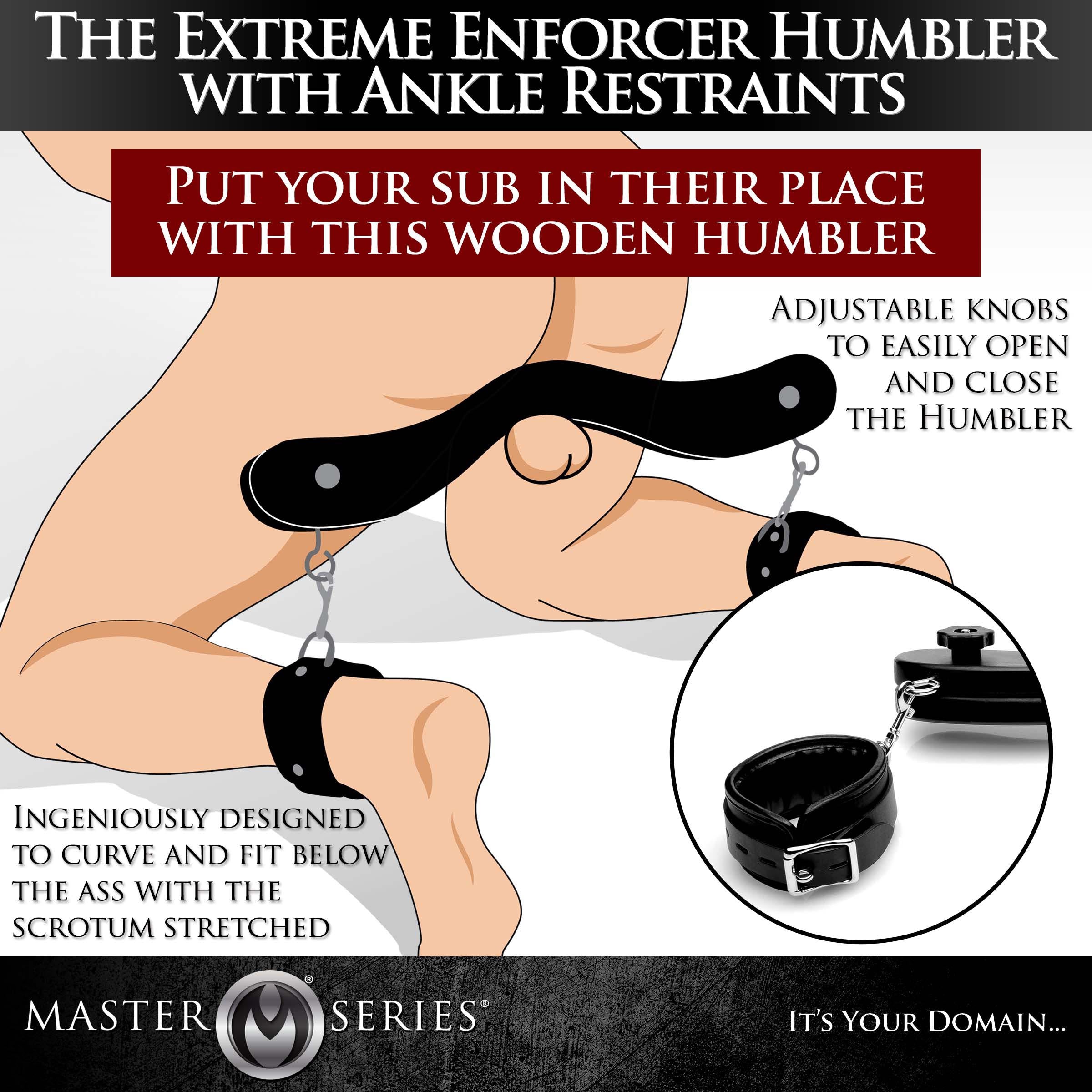 Master Series The Extreme Enforcer Humbler with Ankle Restraints Black
