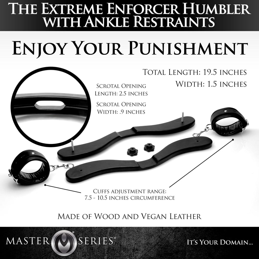 Master Series The Extreme Enforcer Humbler with Ankle Restraints Black