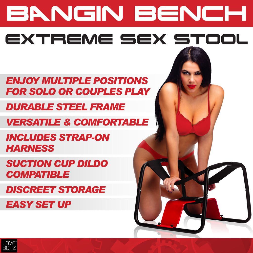 LoveBotz Bangin Bench Extreme Sex Stool Black