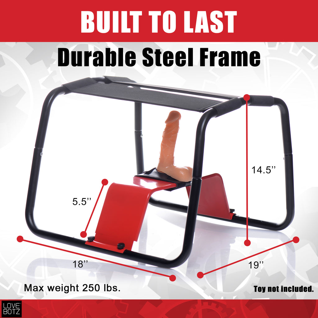 LoveBotz Bangin Bench Extreme Sex Stool Black